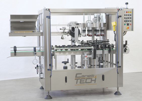 automatic rinsing-filling-capping monoblock for oil and semi-soluble products