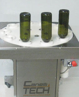SEMIAUTOMATIC BOTTLE RINSER WITH 10 NOZZLES